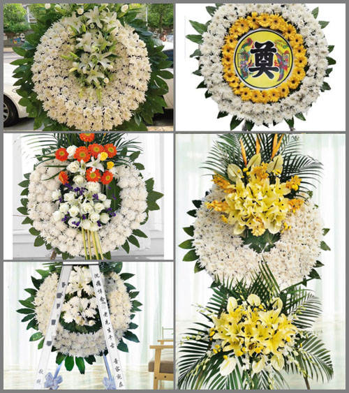 山东青岛莱西市院上镇后石岚村花圈速递